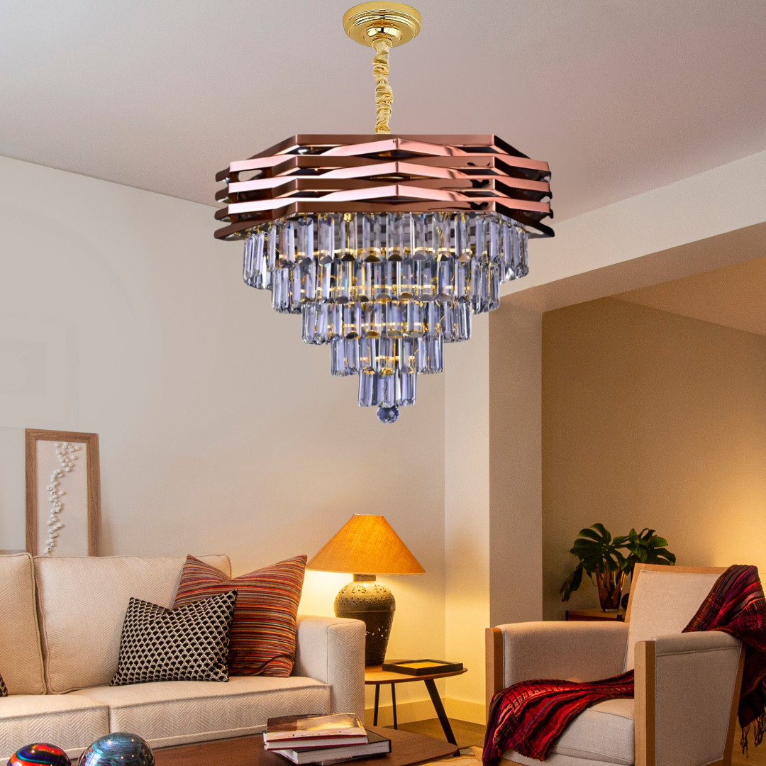 Lustre en Cristal MARRON TR004