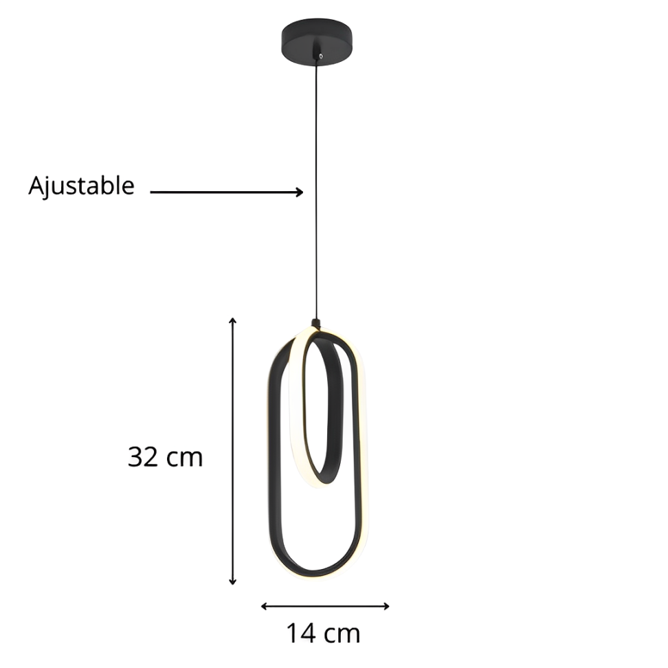 Suspension Ovalo Led SL025