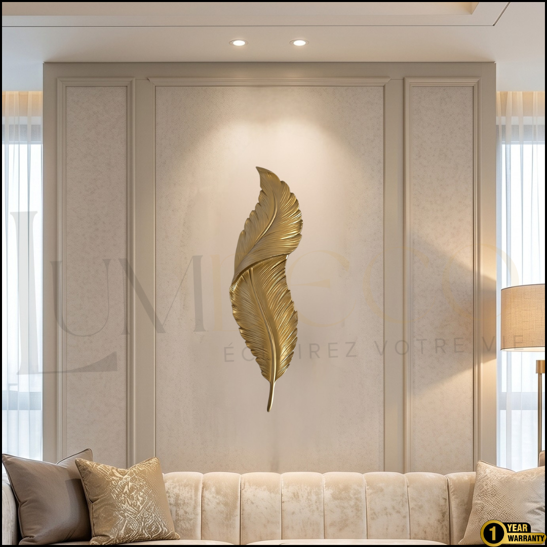 Applique Murale PLUME DORE- AP056