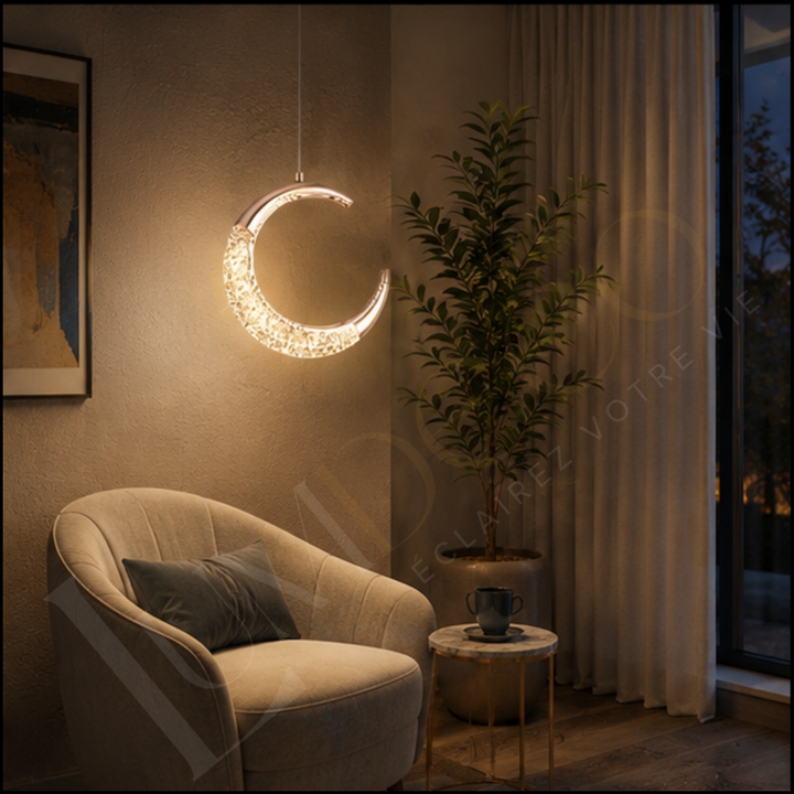 suspension Gold Lampe lune - SL022