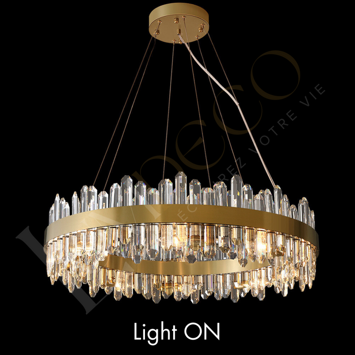 Lustre Cascade de Cristaux TR070