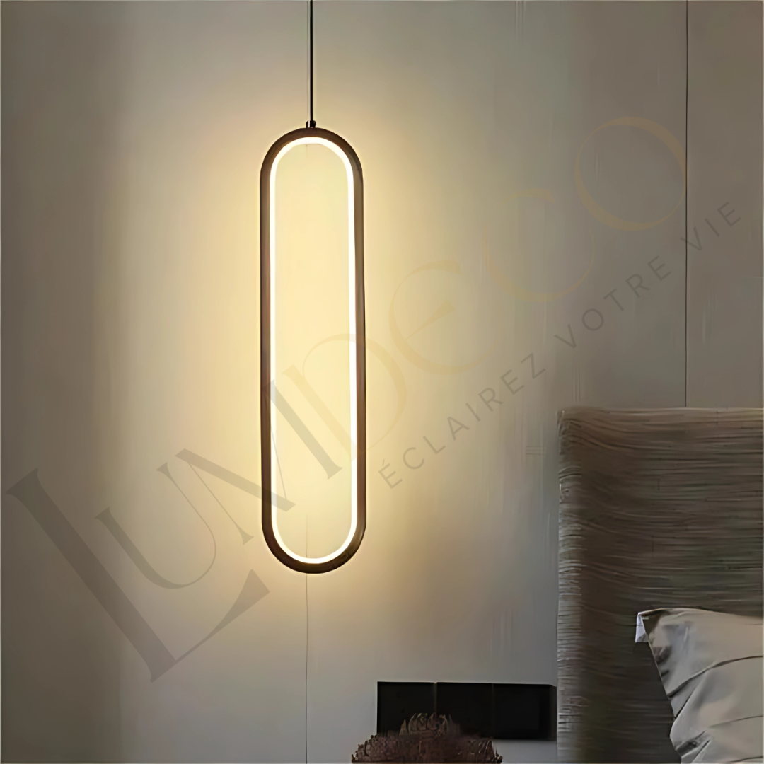 Suspension OVALIGHT Noir SL035