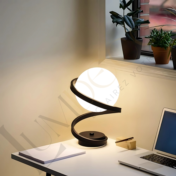 Lampe de Table Helix Noir AB003