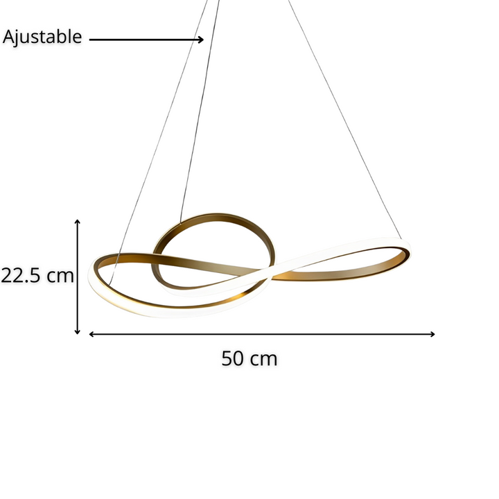 suspension Led olaris dorée SL028