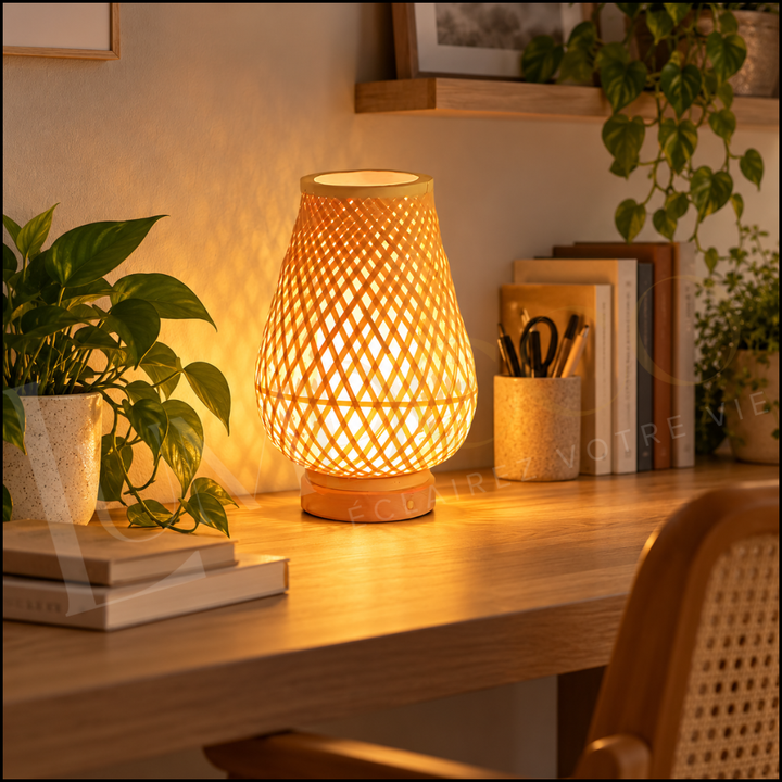 Lampe de Table LFNAR Goutte BAMBOO- AB021