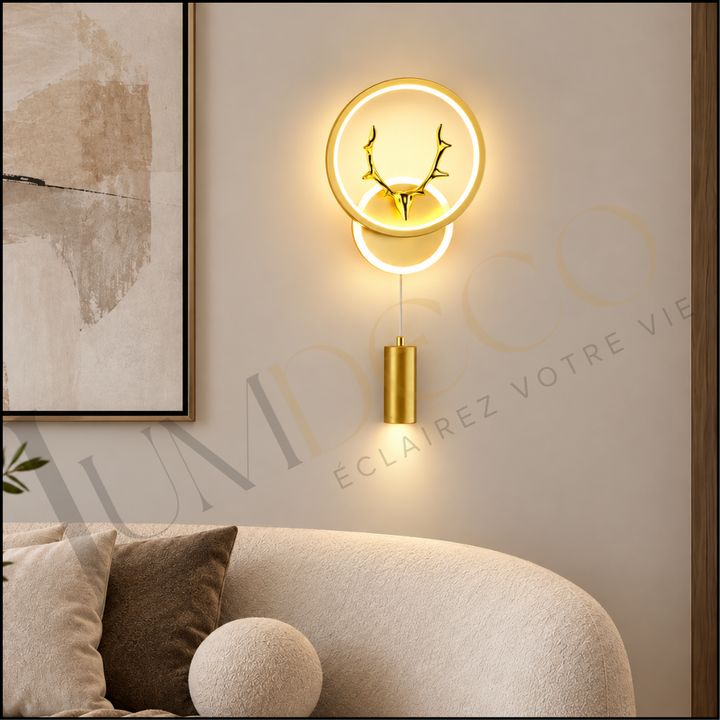 Applique Murale DEERLUX Dorée- AP098