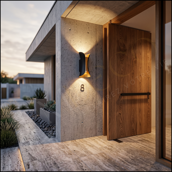 Applique Murale WELLINA NOIR Aluminium