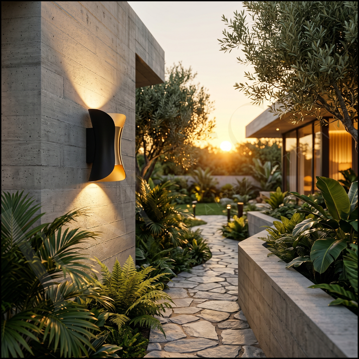 Applique Murale WELLINA NOIR Aluminium