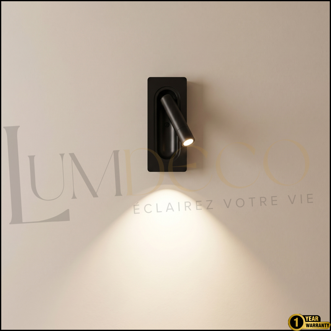 Applique Murale LISEUSE LECTRA Noir - AP082