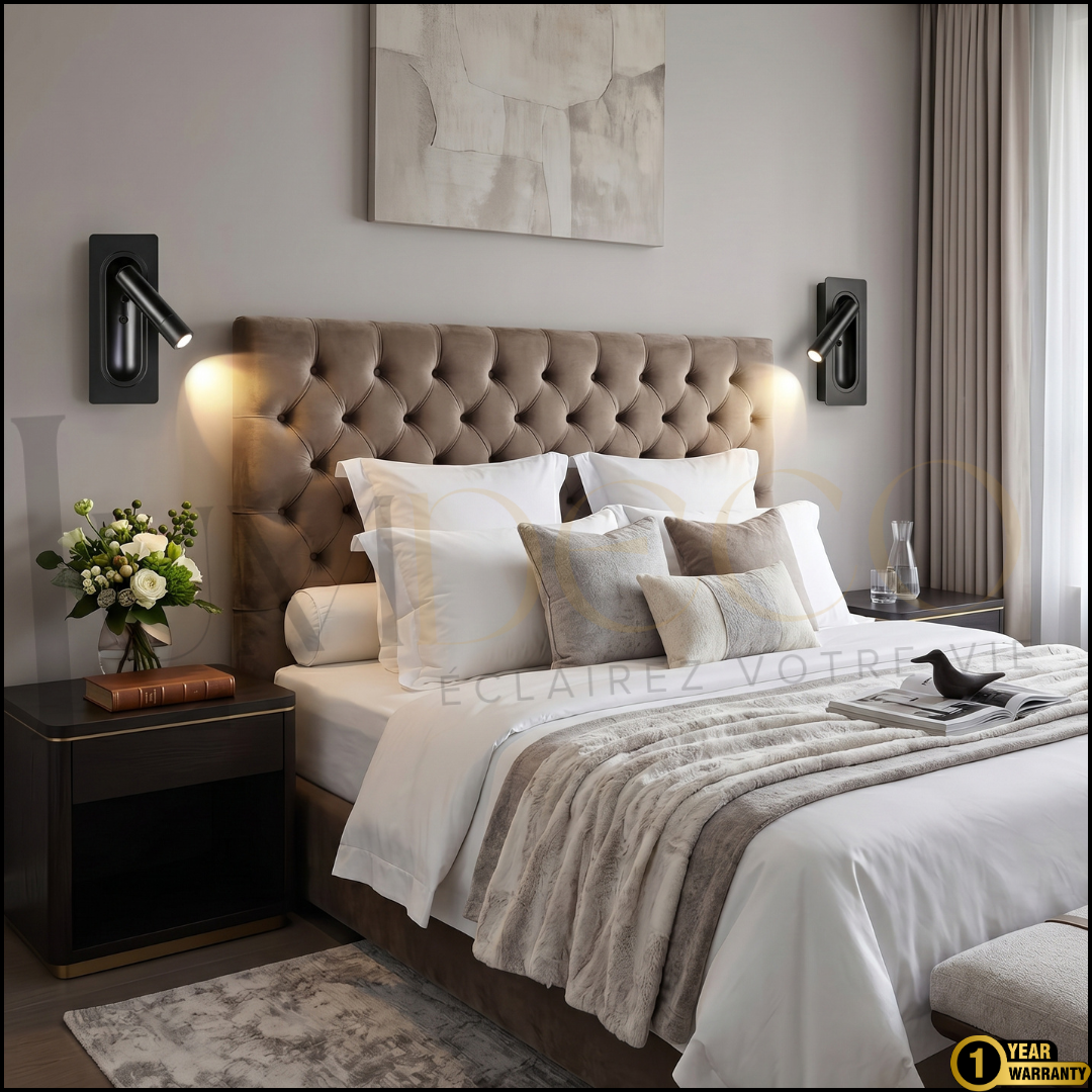 Applique Murale LISEUSE LECTRA Noir - AP082