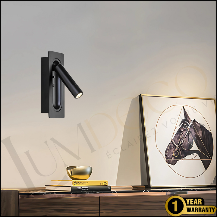 Applique Murale LISEUSE LECTRA Noir - AP082