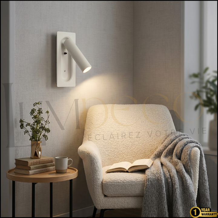 Applique Murale LISEUSE LECTRA Blanc-  AP083