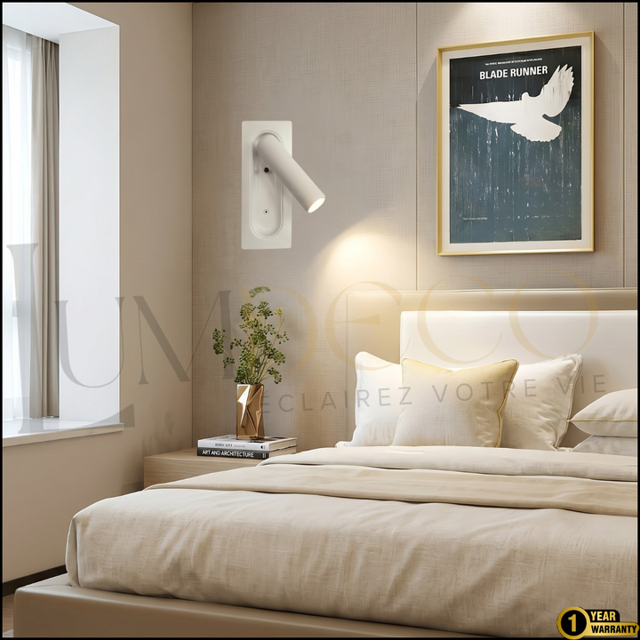Applique Murale LISEUSE LECTRA Blanc-  AP083
