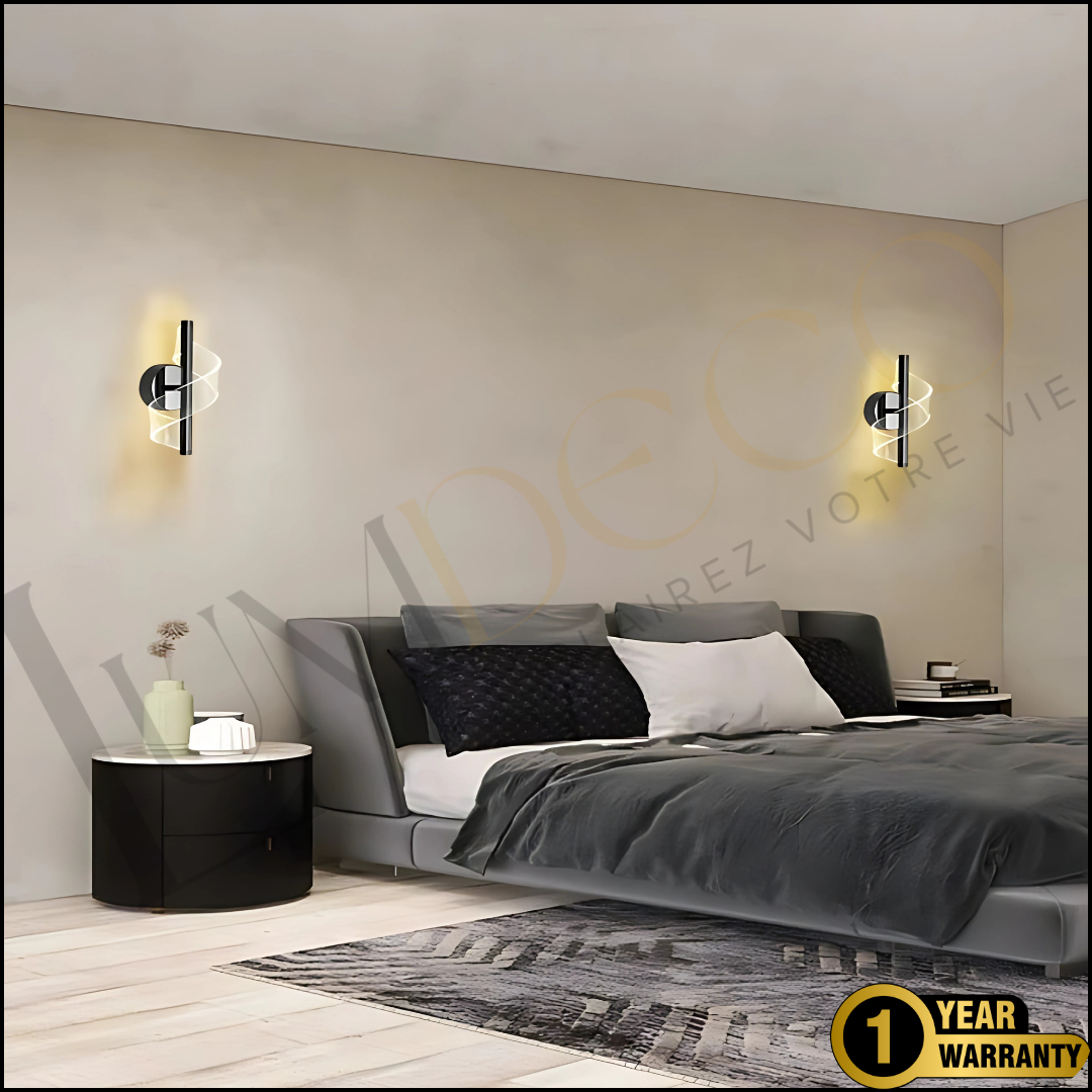 Applique Murale TWISTY Noir- AP091