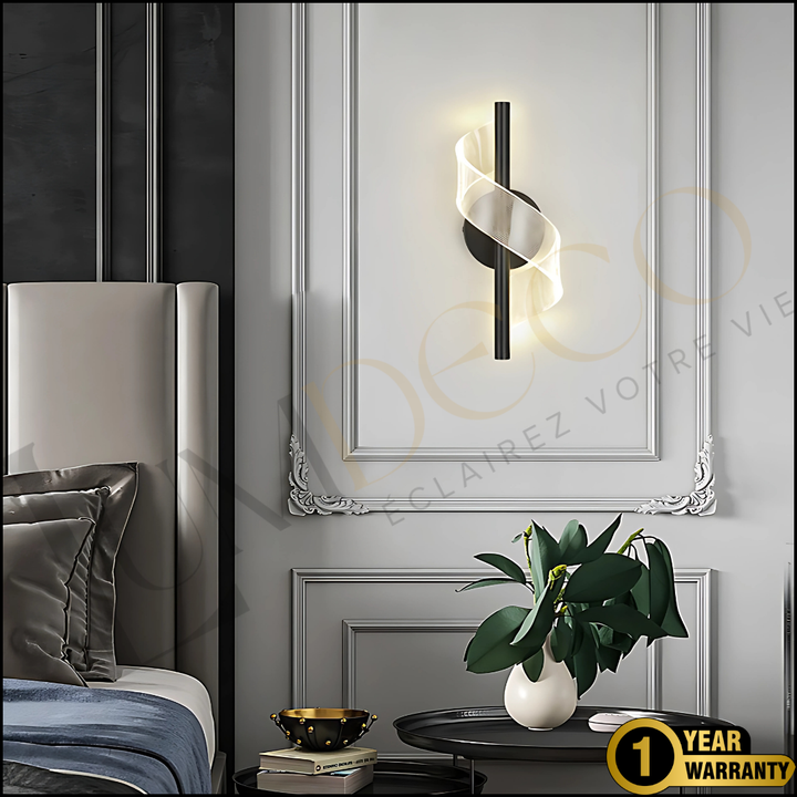 Applique Murale TWISTY Noir- AP091