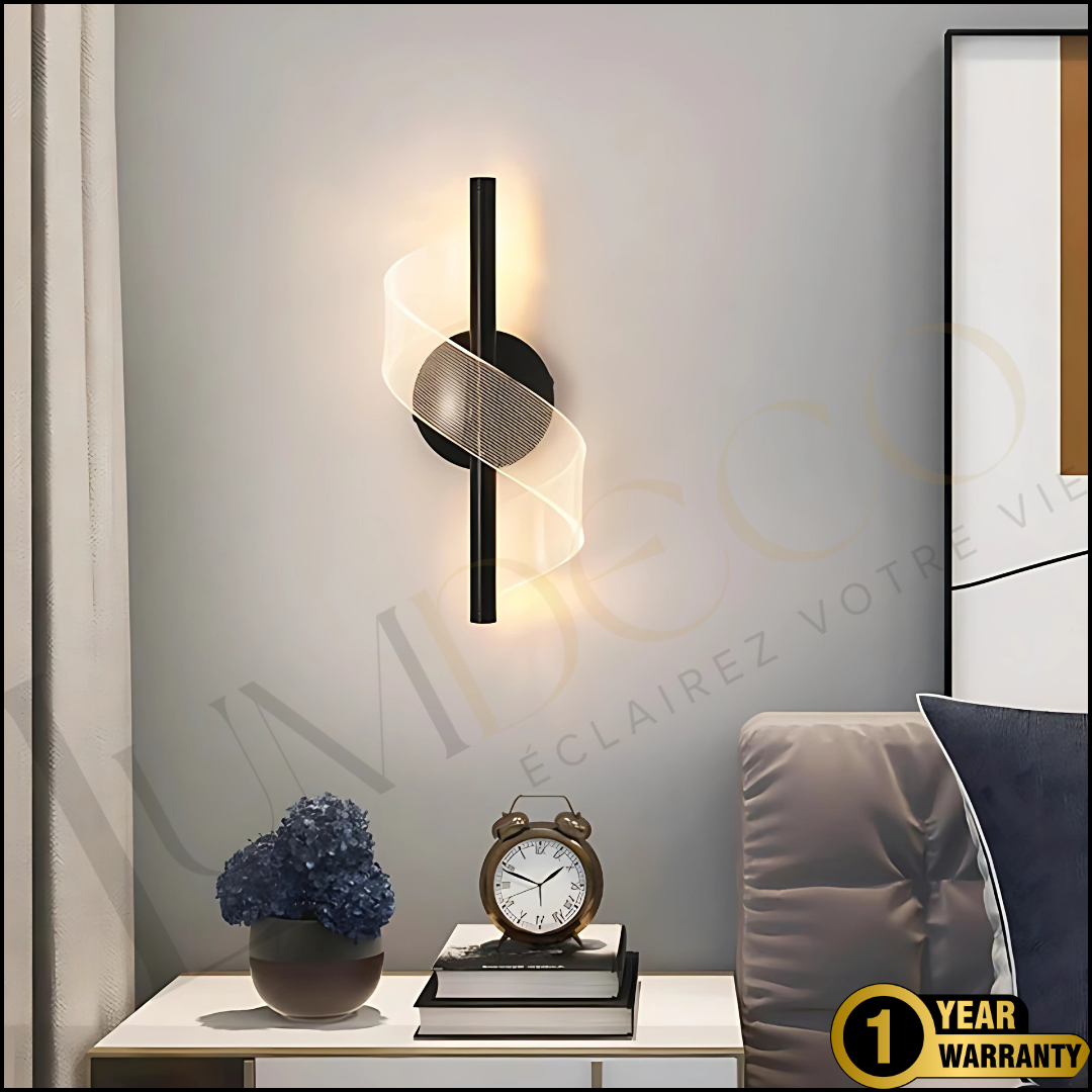 Applique Murale TWISTY Noir- AP091