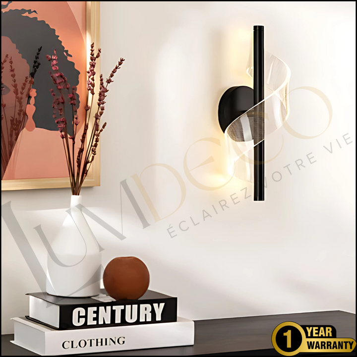 Applique Murale TWISTY Noir- AP091