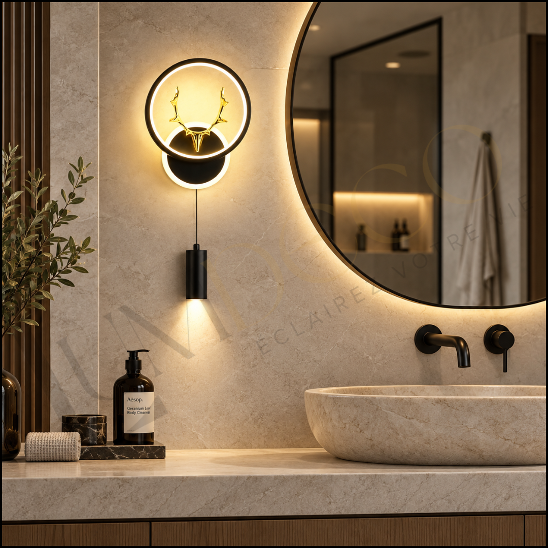 Applique Murale DEERLUX Noir - AP098