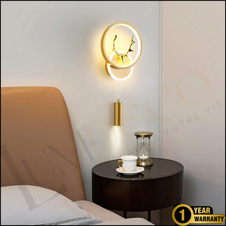 Applique Murale DEERLUX Dorée- AP098