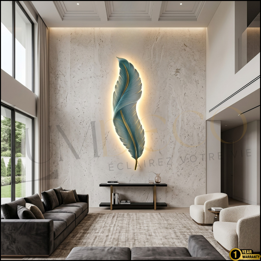 Applique Murale PLUME Vert Pétrole