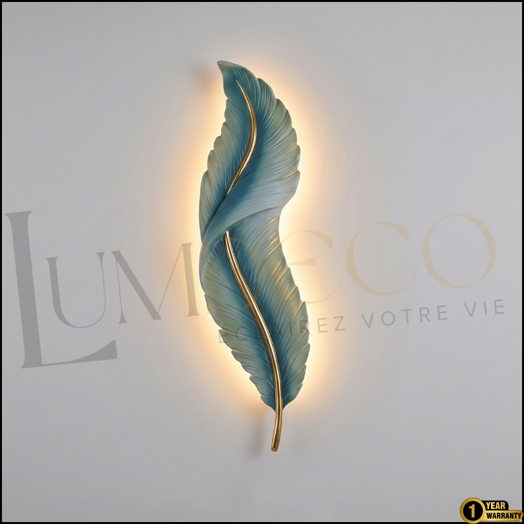 Applique Murale PLUME Vert Pétrole