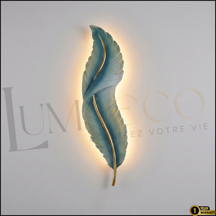 Applique Murale PLUME Vert Pétrole