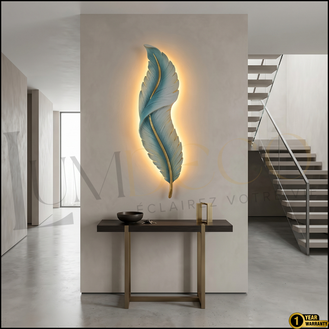 Applique Murale PLUME Vert Pétrole