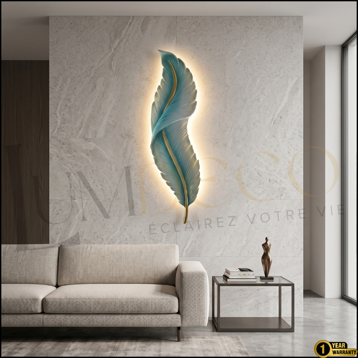 Applique Murale PLUME Vert Pétrole