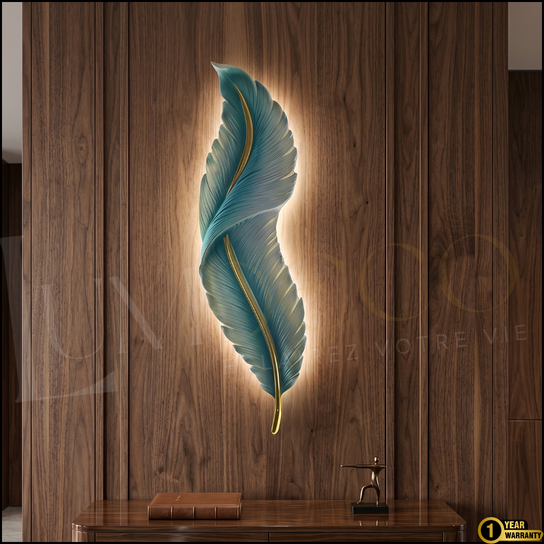 Applique Murale PLUME Vert Pétrole
