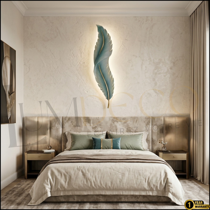 Applique Murale PLUME Vert Pétrole
