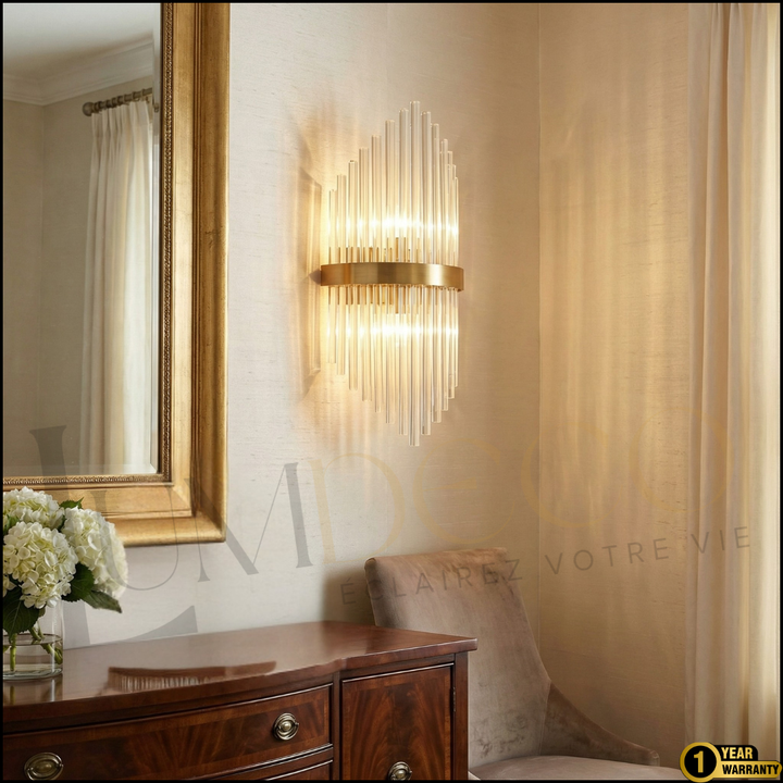 Applique Murale Cristal Doré- AP068