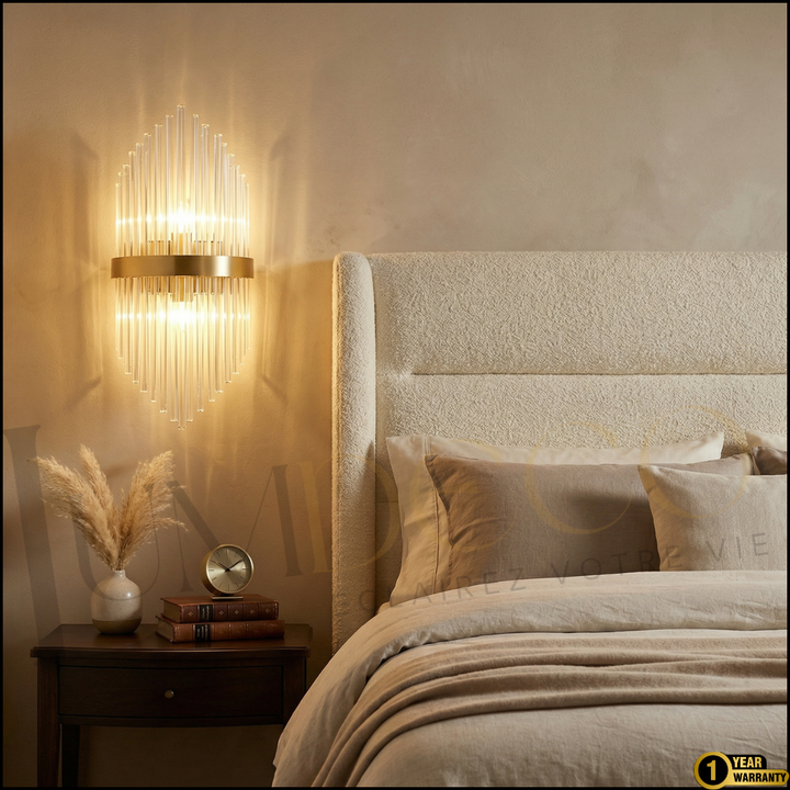 Applique Murale Cristal Doré- AP068