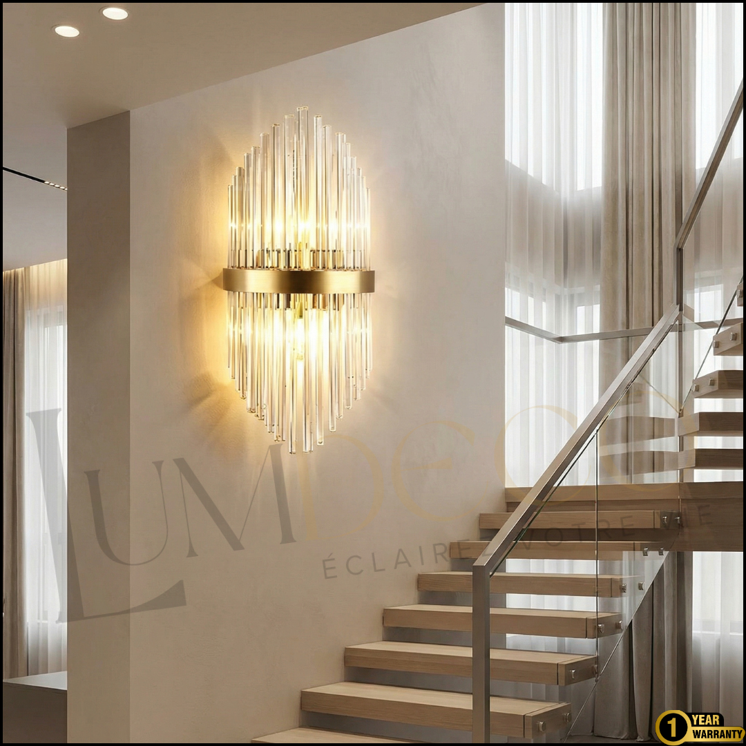 Applique Murale Cristal Doré- AP068