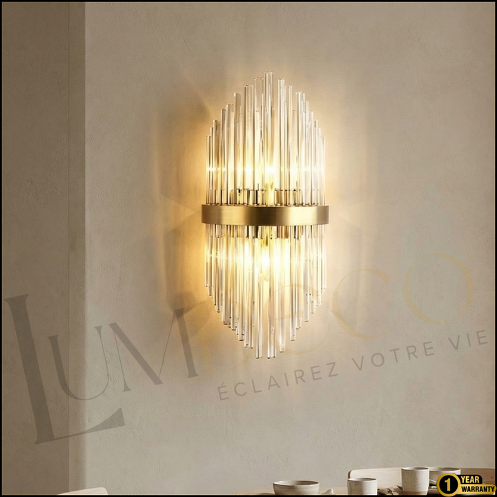 Applique Murale Cristal Doré- AP068