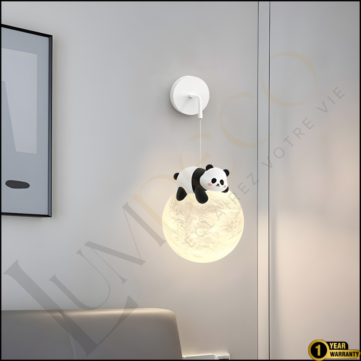 Applique Panda Moon