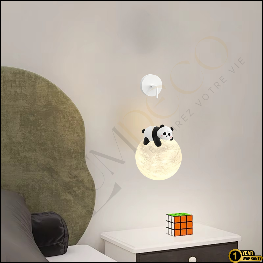 Applique Panda Moon