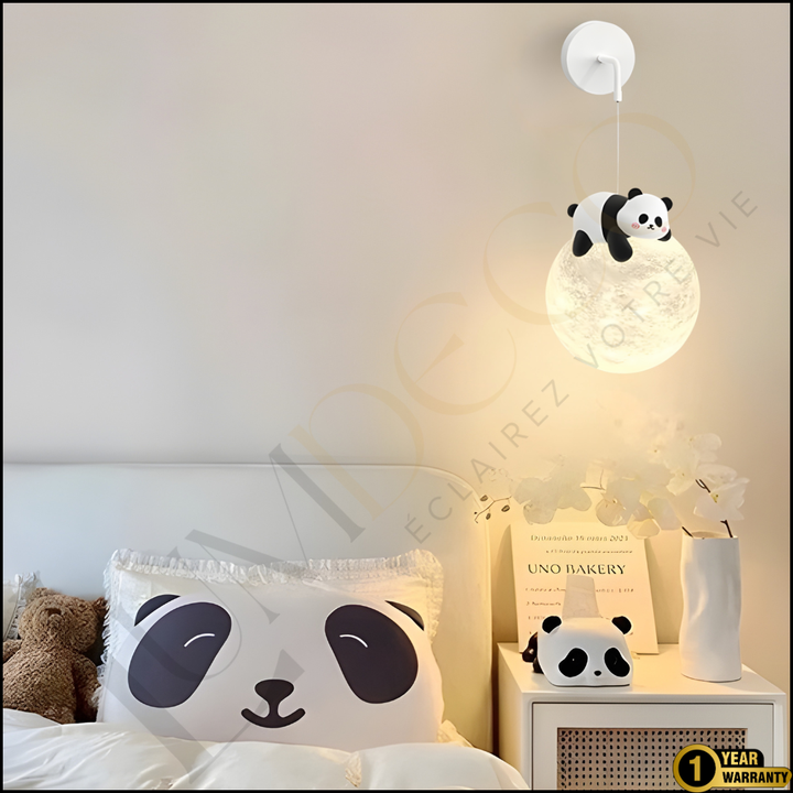 Applique Panda Moon