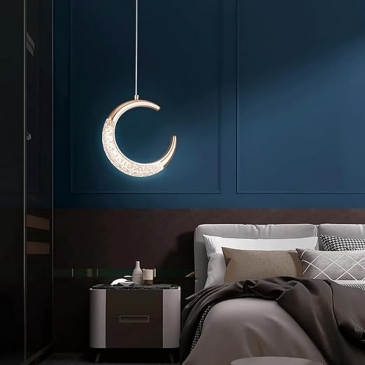 suspension Gold Lampe lune SL022