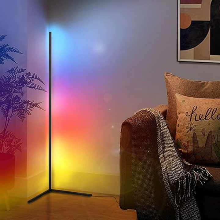 Lampe d'angle Led intelligent RGB avec télécommande et Application Bluetooth LD006