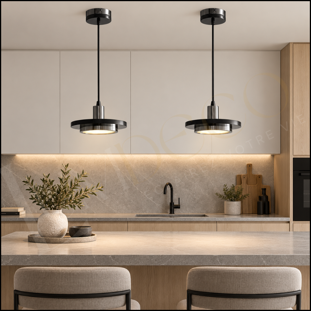 Suspension ASTRIA Marbre Noir - SL121