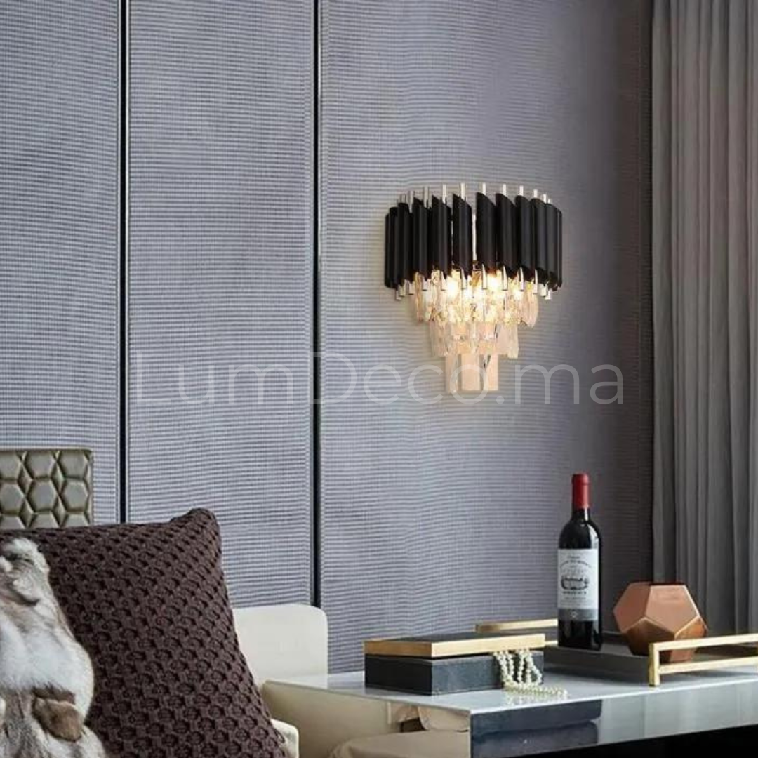 Applique mural ANDALUS BLACK