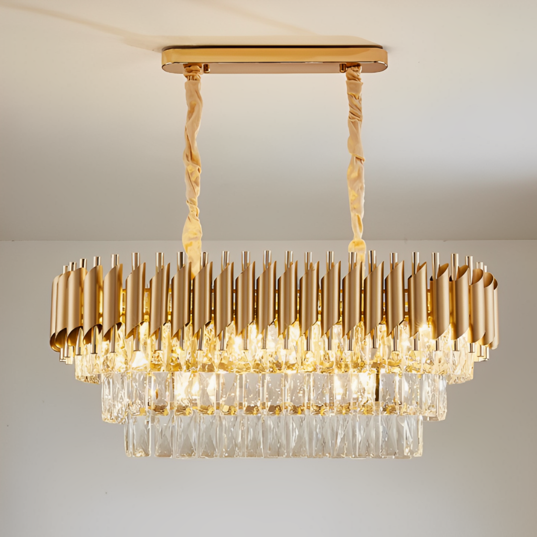 Lustre crital andalus oval Gold