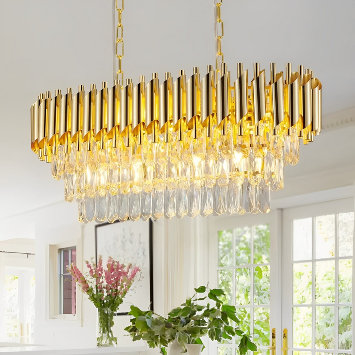 Lustre crital andalus oval Gold