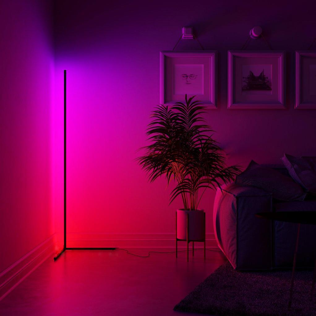 Lampe d'angle Led intelligent RGB avec télécommande et Application Bluetooth LD006