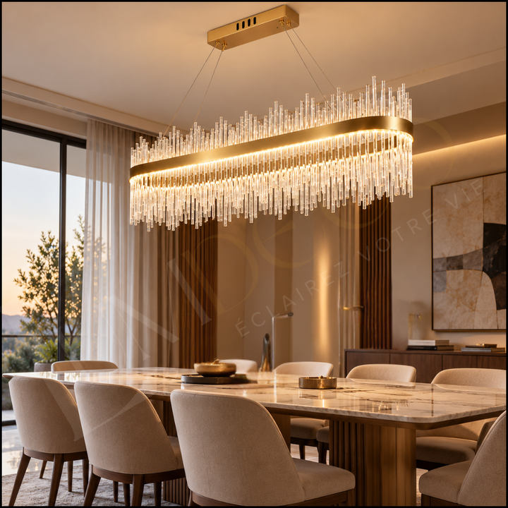 Lustre SUSPENSIA Cristal OVAL