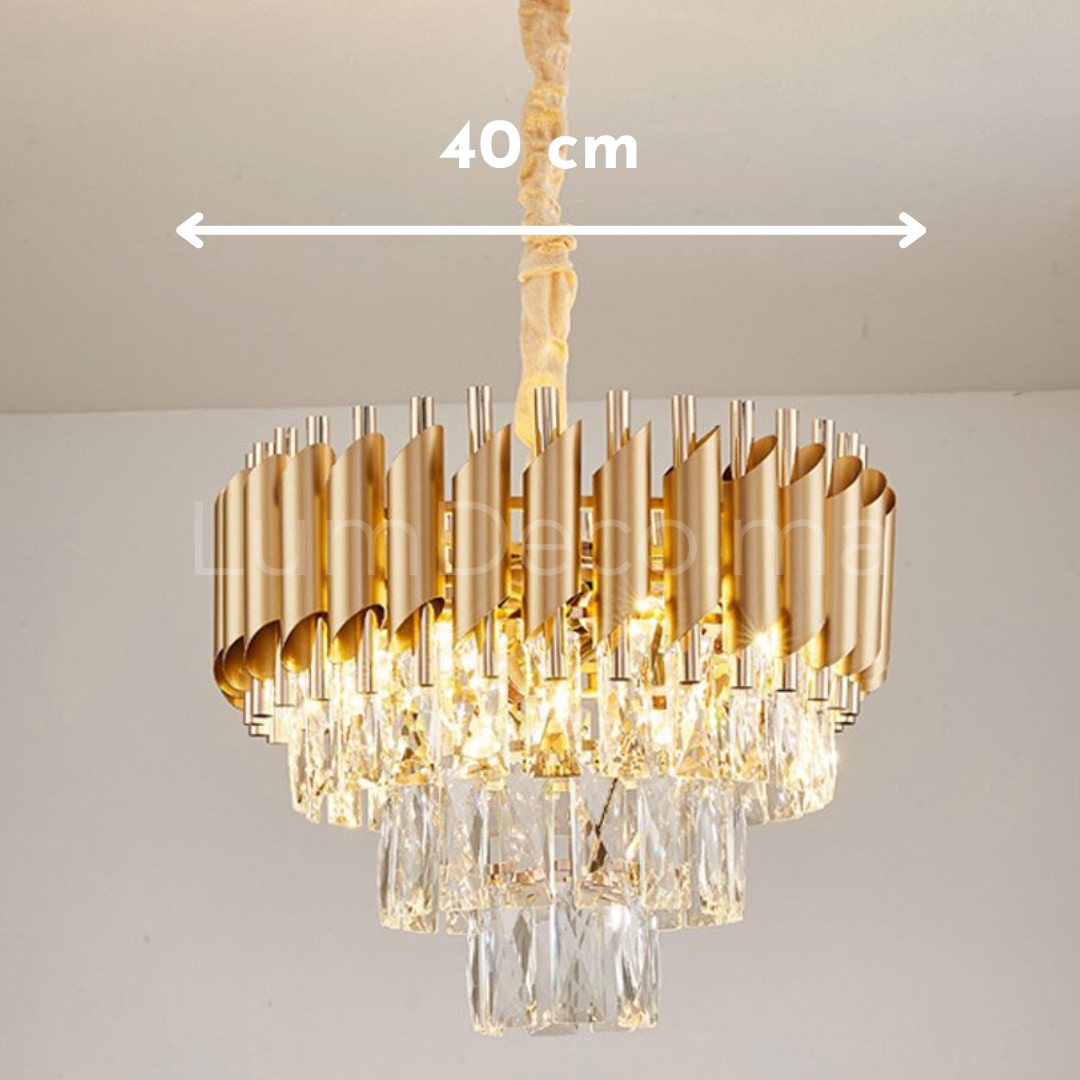 Lustre cristal ANDALUS GOLD TR029