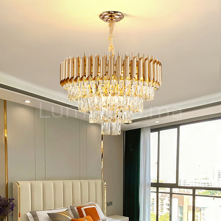 Lustre cristal ANDALUS GOLD TR029