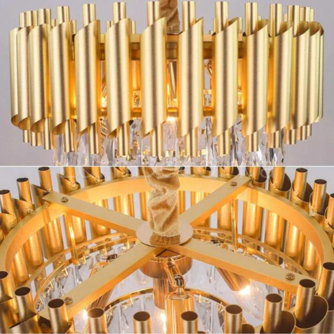 Lustre cristal ANDALUS GOLD TR029