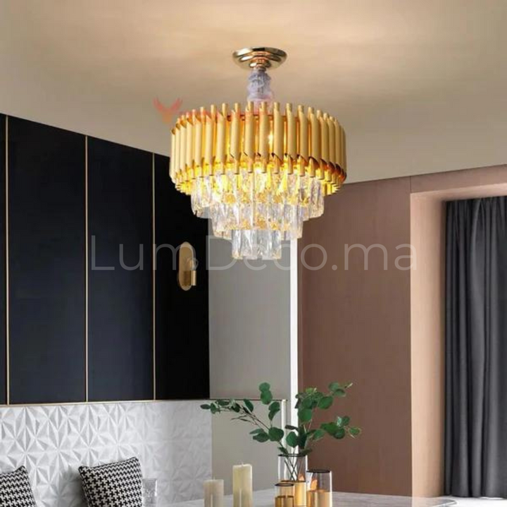 Lustre cristal ANDALUS GOLD TR029