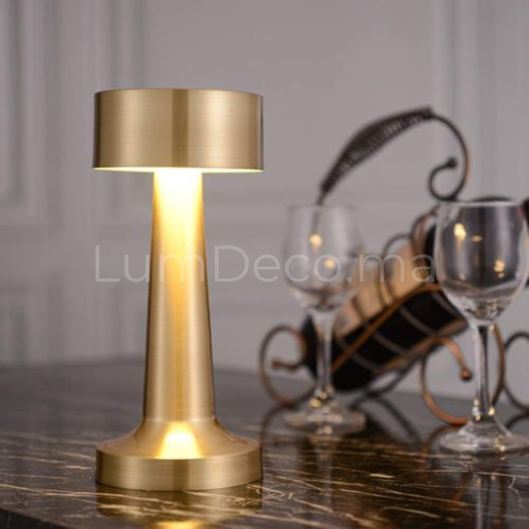 Lampe de table PERLA GOLD rechargeable